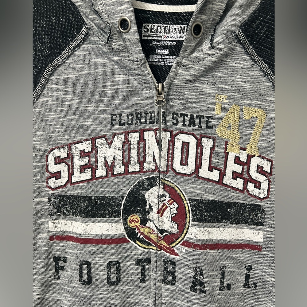 Florida State Seminoles Women’s Zip-Up Hoodie - Picture 3 of 10